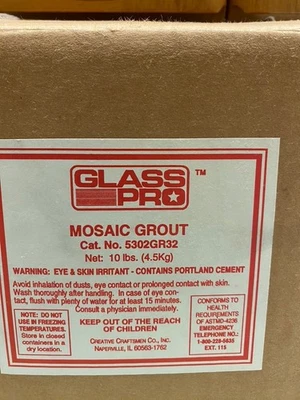 Glass Pro Mosaic Grout 10 lb Black - Image 1 of 2