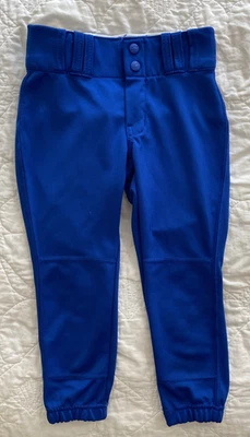 CHAMPRO Girl's Tournament Traditional Low-Rise Softball Pants, Small, Royal Blue - Image 1 of 3