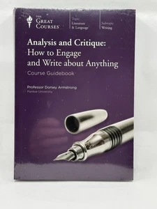 Analysis and Critique : How to Engage and Write about Anything The Great Courses - Foto 1 di 2