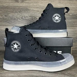 Zapatillas Converse Chuck Taylor All Star CX Explore Hi para mujer negras blancas talla 8 - Imagen 1 de 8