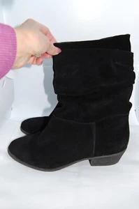 Jessica Simpson schwarze Wildleder Halbschuhe Booties; gebraucht; Gr. 9 1/2 - Bild 1 von 6