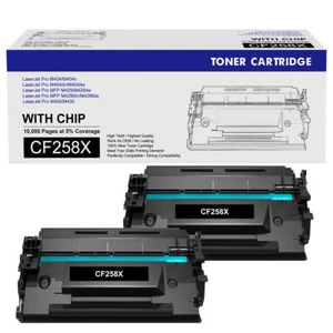 2-PK Compatible With HP 58X Black Toner Cartridge - CF258X SEALED FREE SHIPPING - Picture 1 of 8