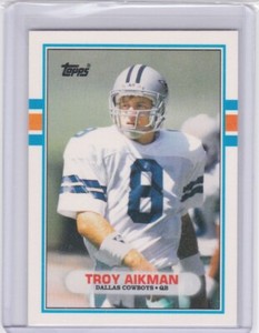 1989 Topps Traded Troy Aikman Rookie Card #70T