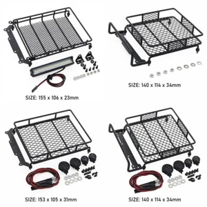 Bagaglio portatetto RC con luci per 1/10 assiale SCX10 Traxxas TRX4 Tamiya CC01 - Foto 1 di 17