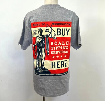 Obey Women's T-Shirt Scale Tipping Heather Grey Size S NWT Shepard Fairey Andre - Image 1 of 3