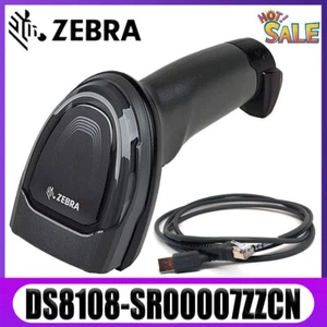 Nuevo lector de escáner de código de barras portátil Zebra DS8108-SR00007ZZCN 1D 2D con cable USB - Imagen 1 de 10