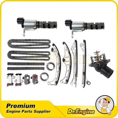 Kit de cadena de distribución termostato solenoide apto 08-16 Toyota Tundra Lexus 4.6L 5.0L Foto 1 de 4