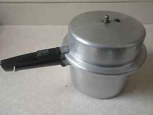 Vintage Aluminium Prestige 5L Hi Dome Pressure Cooker Plus Accessories - Picture 1 of 9