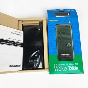 RADIO SHACK 21-412 Vintage 5-Channel FM Transceiver Walkie Talkie TRC-512 NEW - Picture 1 of 6
