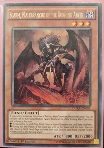 YuGiOh Scarm, Malebranche of the Burning Abyss Rare 1st Edition DUEA-EN082 - Picture 1 of 1