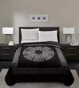 Luxury Super Soft 2 PLY Thick Heavy Weight 4 kg, Greek Design Blanket Bed Throw - Picture 1 of 6