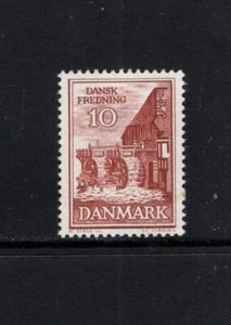 Dinamarca 1962 Molino de molienda antiguo de rueda hidráulica, molino de abolición monopolios MNH SC 402 - Imagen 1 de 1