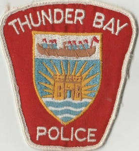 TOPPA STOFFA POLIZIA THUNDER BAY vintage - Foto 1 di 1