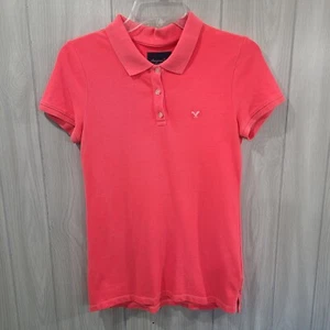 American Eagle Outfitters Damen Poloshirt Größe M Rosa Preppy - Bild 1 von 6
