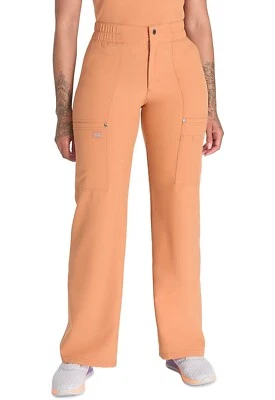 Dickies Women's Scrubs Mid Rise Zip Fly Wide Leg Cargo Pant DK219 GNGW Ginger - Image 1 of 4