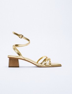 Las mejores ofertas en Sandalias Zara Dorado para Mujer | eBay