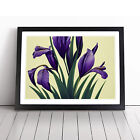 Spellbinding Iris Flowers Wall Art Print Framed Canvas Picture Poster Decor