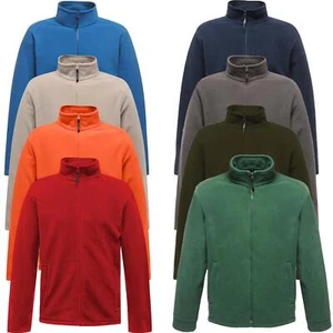 Mens Ex-Brand Fleece Jacket Full Zip Up Outdoor Warm Micro Polar Anti Pill Work - Picture 1 of 23