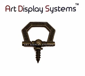 Art Display Systems Small Antique Brass Hex Decorative Hook–Pro Quality–10 Pack - Picture 1 of 1