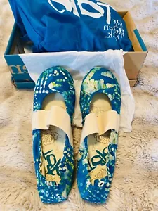 OTBT Glorieta Ocean flats ballet Mary Jane shoes size 8 Excellent - Picture 1 of 6