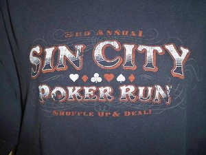 Aeropostale Sin City Poker Run T-Shirt Größe Large - Bild 1 von 4