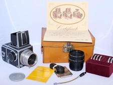 Hasselblad 1600F. Ektar 80mm f2.8 Lens. 120 Film Back. Case. Filters. Instructs.