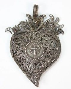 Médaille religieuse filigrane argent - Imagen 1 de 14