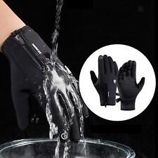 Windproof Snow Gloves with Zip Thermal Lining Snowboard Gloves for Men Women