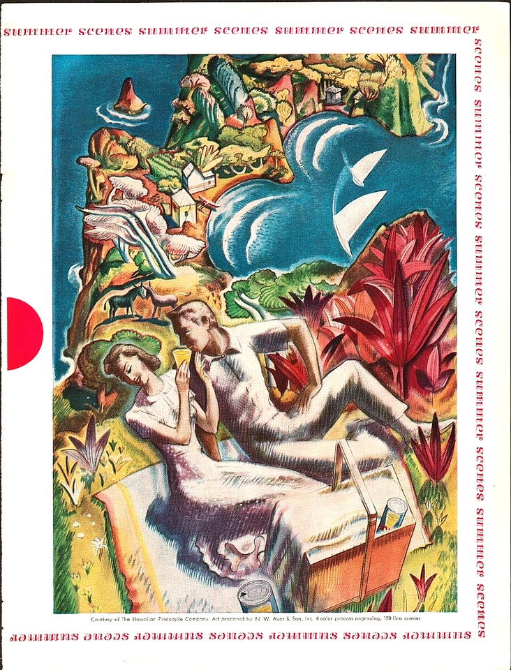 Dole Hawaiian Pineapple Company N. W. Ayer 1939 Print Ad     flpTrib - Image 1 of 1