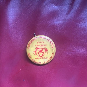 Evergreen Area Council Circus Super Salesman pin, 1960 - Picture 1 of 1
