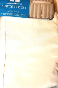 Essential Home 3-Piece Microfiber Tier Set - Ivory  - Picture 1 of 2