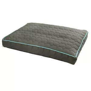 EZ Living Home Cirlcle Quilted Pillow Bed Grey Size M Dog Pet Water-Repellent - Picture 1 of 5