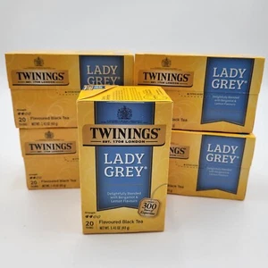 (5) Twinings Lady Té Negro Sabor Gris 20ct Naranja Caliente o Helado Limón BB 8/26 - Imagen 1 de 9