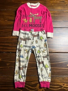Lazy One Sleepwear, Girl's 2T Toddler, Pink Cream, Pajama Set, Duck Duck Moose - Picture 1 of 9