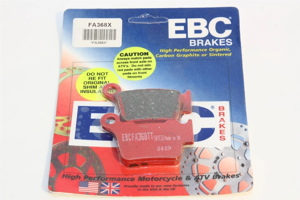 HUSQVARNA CR WR TC 125 250 EBC Carbon Brake Pads REAR - Image 1 of 1