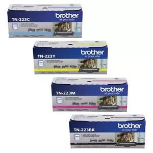 4 PACK EMPTY Genuine Brother Cartridges TN223 C Y M BK Color With Box - Picture 1 of 6