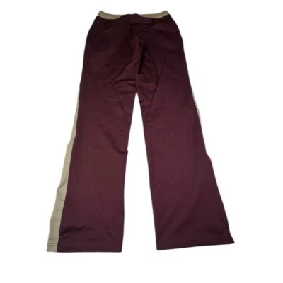 VTG Nike Fit Dry Track Pants Women’s Small Tall Burgundy Running Activewear Gym - Image 1 of 4