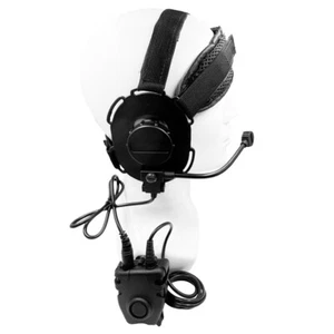 2-Pin Walkie Talkie Taktisches Headset M Typ U94PTT Adapter für Motorola Serie - Zdjęcie 1 z 5