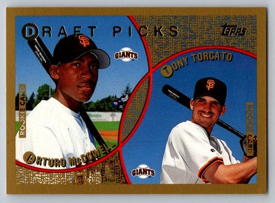 1999 Topps # 214 - Arturo McDowell / Tony Torcato DPK, RC - San Francisco Giants - Image 1 of 2