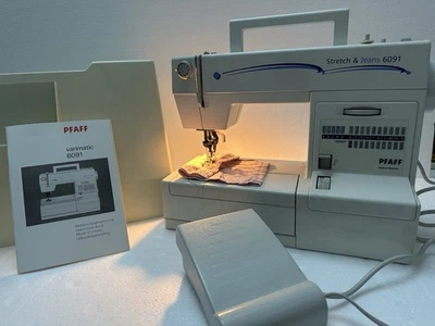 PFAFF IDT-System Stretch Jeans 6091 Freiarm-Nutzstichnähmaschine 30 Nähprogramme - Bild 1 von 4