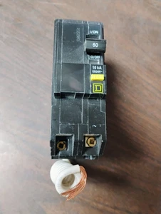 SQUARE D QO260GFCI CIRCUIT BREAKER GFCI 60 AMP 120/240VAC 2-POLE NEW NO BOX - Picture 1 of 6