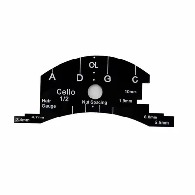 1/2 Cello Bridges Multifunctional Mold Template String Spacing Bridge Feet Gauge - Image 1 of 4