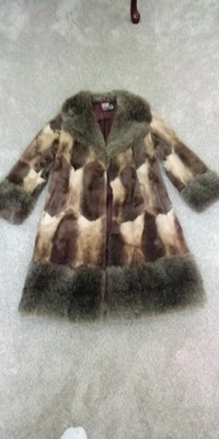 Vintage '60s Rosewin "Mod" "Penny Lane" Faux Fur Coat. - Image 1 of 4