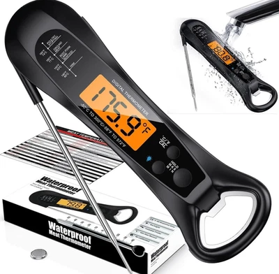 1pcs Instant Read Digital Meat Thermometer with Backlight & Magnet - NEW - Image 1 of 4