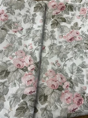 "Cortinas Laura Ashley Cottage Rose vintage/forradas rosa 40""x 84"" (2 paneles)" Foto 1 de 4