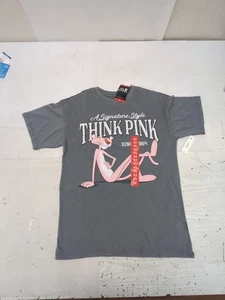 Pink Panther Damen leichtes T-Shirt Rundhals Retro weich Vintage Wash XS BR1 - Bild 1 von 4
