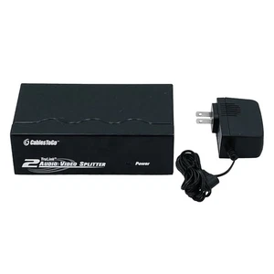 TruLink CablesToGo 39967 2-Port External Video Audio Splitter Extender - Picture 1 of 10