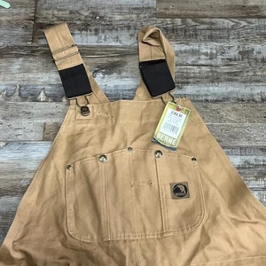 Berne Workwear Bib Overalls Brn 2XLR 46-48 NWT - Picture 1 of 6
