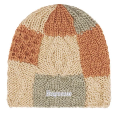 Supreme блок трикотажа Beanie ручной вязки поли желтовато-коричневый коричневый SS25 OS новый - Изображение 1 из 3