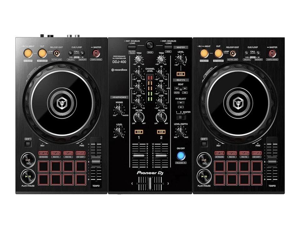 Pioneer DDJ-400 DJ-Controller, Schwarz, Rekordbox-kompatibel - Bild 1 von 1
